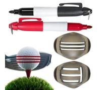 Zunetsutock Golf Alignment Marker Set - Ball Scribe Drawing Tool Bright Color Identification Aid Portable Precision Golfing Accessory | for Enthusiasts Professionals Novices Golf Training Practice Cou