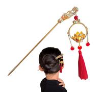 Zunetsutock Hair Sticks For Buns,Chinese Hair Accessories | With Glow Lantern Tassel, Ancient Style Chopstick Hairpins For Headdress Styling