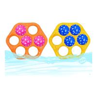 Zunetsutock Inflatable Pool Games Ball Toss Set - Floating Water Target Play Toy, Outdoor Summer Activity Kit | Fun Family Entertainment Challenge for Beach Lake Backyard Party Vacation Travel