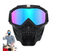 Zunetsutock Motorcycle Goggles - Full Face Protective Eyewear for Dirtbike Offroad Riding, Anti UV Lens Masque Motocross, Cycling ATV Adventures | Windproof Glasses Men Women During Outdoor Trail Raci