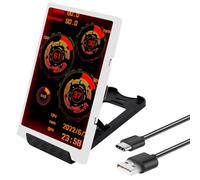 Zunetsutock PC Secondary Screen - High Resolution IPS Monitor Panel, External Compact Display | USB Type-C Mini Visual Screen, PC Chassis Temperature Voltage, Real Time Computer Case Data Panel for S
