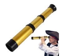 Zunetsutock Pirate Telescope - Explorer's Glass Compact Mini Travel Lens | Lightweight Handle Frame Optical Cylinder Durable Interactive Learning Device for Disco