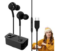 Zunetsutock Premium Type C Wired Earbuds in Ear Headphones | Waterproof Noise Isolation Hi FI Buds Stereo Clear Sound, Easy Wire Control, Use and Con Calls