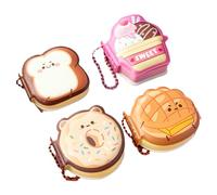 Zunetsutock Sticky Pads - Notepad Tension Relief Self Stick, Four Pack Memo Pads Cute Cartoon Design Fun Office School Supplies Durable Paper | for Home Study Work Desk Organization Reminder