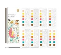 Zunetsutock Watercolour Colouring Book | Portable Painting Projects for Children - Early Learning Workbook for Creative Education in Classroom, On the Go and Home for 4-8 Years