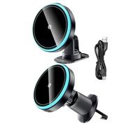 Zunetsutock Wireless Car Charger - Car Phone Holder, Vehicle Cell Phone Holder | 15W Smartphone Magnetic Induction Charger For Truck And Sedan