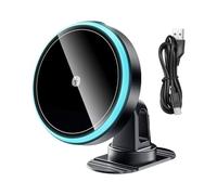 Zunetsutock Wireless Car Phone Charger - In-Car Phone Holder, Mobile Phone Holder for Vehicle | 15W Smartphone Magnetic Induction Charger for Truck E