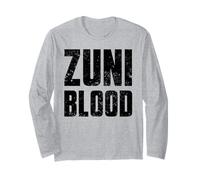 Zuni Blood Native American Indian Indigenous Peoples Long Sleeve T-Shirt