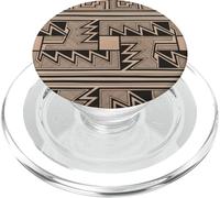 Zuni Native New Mexico Indigenous Olla Pottery Design Square PopSockets PopGrip for MagSafe