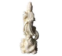 zunibo 17cm Quan yin Statue Home Office Decor,guan yin Statue Standing on Dragon Figurines Zen Decor,Goddess of Mercy Kuan yin Statue feng Shui Decor
