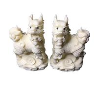 zunibo Chinese Feng Shui PiXiu/PiYao Statues, Foo Dogs Figurine for Home Office Decor, Attracting Wealth and Good Luck, Eliminate Disaster - A Pair