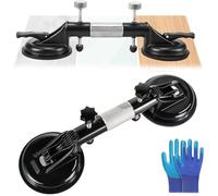 Zunife Pro Clamps - Zunife Countertop Alignment Clamps Suction, Adjustable Seamless Seam Setter with Heavy Duty Suction Cups for Granite, Marble, Stone, Slab, Glass (Type A)