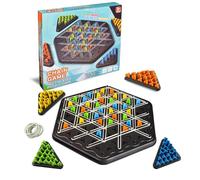 ZUNIPLEX Chain Triangle Game Board Game - Triggle Strategy Game with Rubber Bands for Kids & Adults,Geometric Game for Family Game Night,An Ideal Present for Boys and Girls