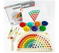 ZUNIPLEX Montessori Educational Toys,Colour Sorting Toy for toddlers,Learning Counting Toys Math Skills Games,Creative Gifts for 3 4 5 6 Years Boys Girls