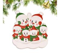 Zunishaone Christmas Tree Ornament,Waterproof Resin Snowman Pendant | Holiday Decor Snowman Ornaments - for Windowsill Bedroom Doorways Wall Garden Yard Path Porch Door Knobs Mantelpieces