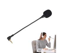 Zunishaone Compact Audio Microphones - Adjustable Boom Arms, Noise-Reducing Design | Dynamic Headset Microphone, 3.5mm Plug Compatible With Laptops, Tablets, Home Chat, Streaming, Group Conversations