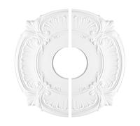 Zunishaone Divisible Ceiling Rose - Ceiling Cover for Divisible Fan | Stylish Finish Adhesive Adhesive Tight Fitting for Indoor Office Bedroom Library