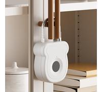 Zunishaone Fingerprint Lock | Keyless Cabinet Lock | Waterproof Fingerprint Rechargeable Padlock for Garage Gate Shed Travel Wardrobe Cabinet