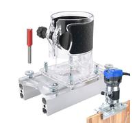 Zunishaone Guides for milling cutters in woodworking, trimming machines, slotted base plate, hollow cutter holder - for garage, workshop, woodwork, craft, industry, hollowing use, carving