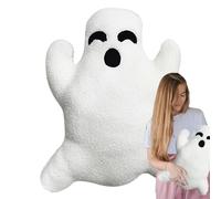 Zunishaone Halloween Ghost Pillow - Cute Throw Cushion, Cozy Spooky Cushion| Soft Decorative Ghosts With Pp Cotton Fill For Sofa, Bed, Couch Decoration, Children’s Room Setup, Idea