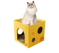 Zunishaone Home for Scratch Interior Chat, Crown Cardboard Box, Cat Toy, Scratch Accessories with Comfortable Double Layer, Ideal for Rest and Play, Sofa Protection