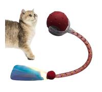 Zunishaone Interactive Dog Ball - Automatic Smart Cat Balls with Elastic Mesh Tail,Electric Kitten Game for Mental Stimulation Exercise Scratching Post Training Floor Play