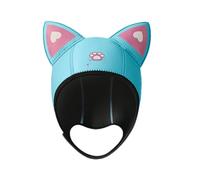 Zunishaone Neoprene Diving Hat - 3mm Cat Ears Thermal Wetsuit Hood, Comfortable Snug Fit | Perfect for Women Children Snorkeling Surfing Swimming Diving, Flexible Warm Protective Water Sports Gear
