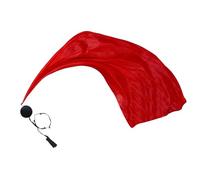 Zunishaone Poi Silk Veil, Praise Dance Flags, Dance Flags with Balls, Belly Dance Veil Gradient Poi for Church, Stage and Religious Worship Ceremonies, Red, Se