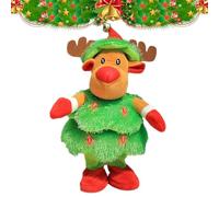 Zunishaone Singing Dancing Snowman | Singing Dancing Christmas Stuffed Toy | Battery Operated Plush Musical Doll Decor for Apartment Bedroom Hotel Party Car Interior Office Home