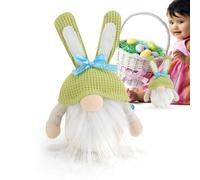 Zunishaone - Spring Decoration, Easter Doll - Holiday Figure of a Faceless Fairy with Rabbit Ears - Spring Easter Doll for Car Interior, Bed, Living Room, Desk, Student Dorm