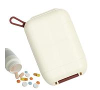 Zunishaone Travel Pill Organizer, Moisture Proof Pocket Purse Pill Organizer for Travel, Daily Portable Medicine Holder Container, Supplements Tablet Box for Fish Oil