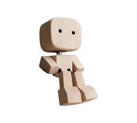 Zunishaone Trembling Wood Figurine - Car Dashboard Decoration, Funny Moving Desk Ornament | Perfect for Truck SUV RV Dormitory Apartment Bedroom Living Room Hotel,