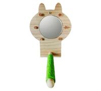 Zunishaone Visibility Toy, Bird Cage Perch, Wooden Cockatiel Barch Paw Grinding Chew Toy, Decorative Parrot Stand Pet Accessories, Cage Standing Accessories for Parakeet Cockatiel Conure