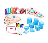 ZUNOXAZ 1 Set Alphabet Sorting Flashcards Montessori Learning for Ages Educational Spelling Game to Enhance Memory Skills and Word Recognition