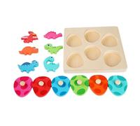 ZUNOXAZ 1 Set Cartoon Dinosaur Jigsaw Puzzle Educational Plaything for Wooden Puzzle for Enhances Geometry Skills and Imagination