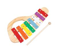 ZUNOXAZ 1 Set Colorful Wooden Eight Tone Percussion Piano Orff Knocking Piano for Early Education Cognitive for Boys and Develops Finger Flexibility and Hand Eye Coordination