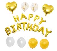 ZUNOXAZ 1 Set Happy Birthday Balloon Vibrant Film Decorations Party Accessories for Memorable Celebrations Includes Happy Birthday Letters