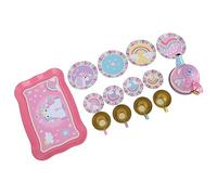 ZUNOXAZ 1 Set Unicorn Pretend Tea Set for Tin Teapot and Cups Playhouse Set for Birthday Parties and Role Play Activities Educational and Safe for Young