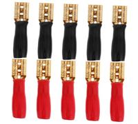 ZUNOXAZ 10 Pcs Female Spade Wire Crimp Terminals Kit for Car Audio Speaker Electrical Insulated Connectors with Gauge Wire Ends Easy Installation for DIY Sound System Upgrades