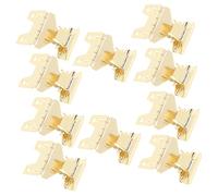ZUNOXAZ 10 Pcs Metal Clip Sign Holders Stainless Steel Price Tag Clips for Retail Supermarkets Bakeries Flexible Label Display Stands