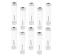 ZUNOXAZ 10 Sets Clear Bug Viewer Tubes with Breathable Lids Lightweight Insect Collector for Outdoor Exploration Educational Insect Container for Butterfly and Firefly Observation