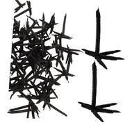 ZUNOXAZ 100pcs Black Plastic Crow Claws for Halloween Crafts Supplies, Easy to Handle and Install, Realistic Lifelike Bird Feet Accessories for DIY Stuffed Animals and Craft Projects