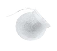 ZUNOXAZ 100pcs Disposable Round Wood Pulp Paper Tea Bags White Biodegradable Empty Filter Bags for Loose Leaf Tea Coffee Herbal Powder Brewing Suitable for Home Cafe Office Use