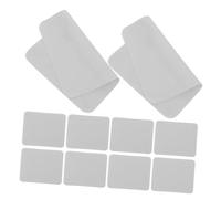 ZUNOXAZ 100pcs Double-Sided Microfiber Lens Cloth Light Grey Ultra-fine Glass Cleaning Rags for Eyeglasses Tablets Cameras and Screens Microfibre Wipes