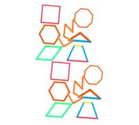 ZUNOXAZ 100pcs Geometry Manipulatives for Classroom and Home Sturdy Plastic Polygonal Splicing Sticks with Lengths Enhance Creativity Learn Triangle Side Relationships and Shape Building