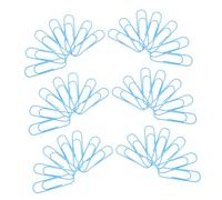 ZUNOXAZ 100pcs Large Blue Paper Clips Reusable Decorative Wire Page Clips for Office School Document Organization Compact Lightweight for Files and Paperwork