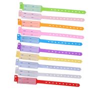 ZUNOXAZ 100pcs Medical Id Bracelets Disposable Writable Hospital Wristbands for Patient Identification Hypoallergenic Soft Material for Sensitive Skin Multi-Color Nursing Bands for Elderly
