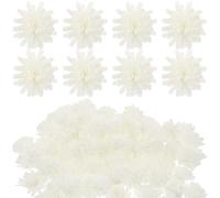 ZUNOXAZ 100pcs Mini Artificial Daisy Flowers for Aromatherapy Diffuser Milk White Pe Foam Reed Diffuser Accessories for Office Desk and Home Fragrance