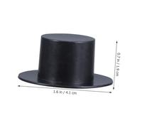 ZUNOXAZ 100pcs Mini Black Clown Hats DIY Craft Decorations for Christmas and Party Supplies Plastic Miniature Hats for Dolls Handmade Art Projects Classroom Crafts Accessory