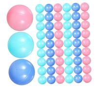 ZUNOXAZ 100Pcs PE Round Ocean Balls for Play Ball Pit for Hand-eye Coordination and Physical Activity Game Props in Mixed Colors